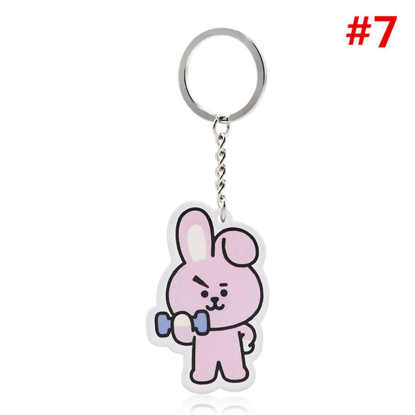 Cute BT21 Character Key Chain - Kpop Merchandise