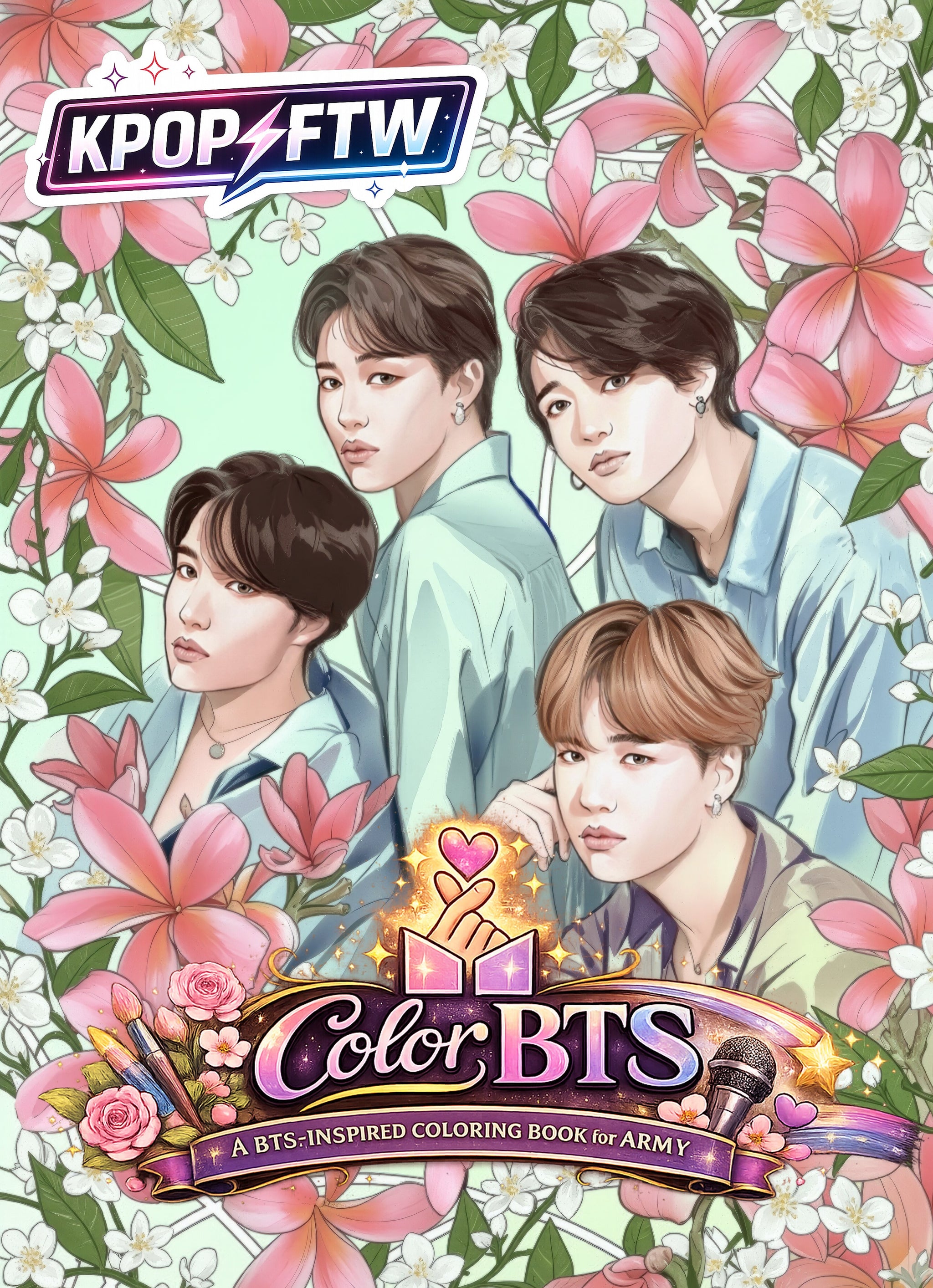 Color BTS! The Most Beautiful BTS Coloring Book For ARMY