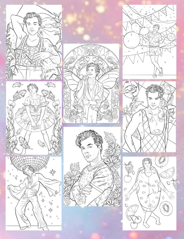 Harry Styles Coloring Book For Stylers - Kpop FTW