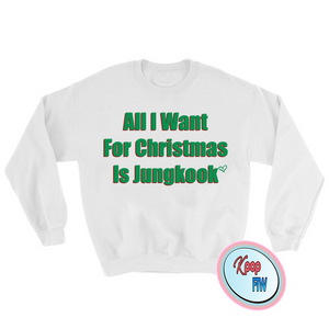 [BTS] "All I want for Christmas is Jungkook" Sweater - Kpop FTW