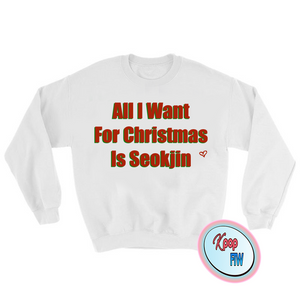 [BTS] "All I want for Christmas is Seokjin" Sweater - Kpop FTW