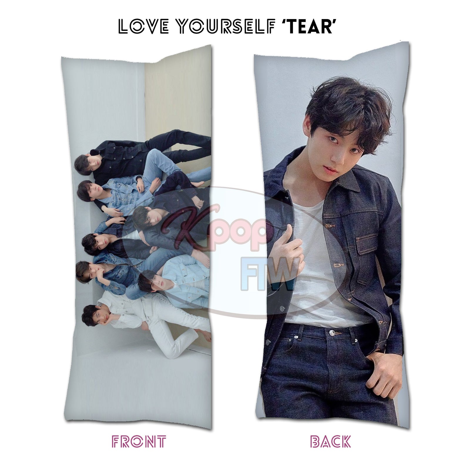 [BTS] LOVE YOURSELF 'TEAR' Jungkook Body Pillow Kpop FTW