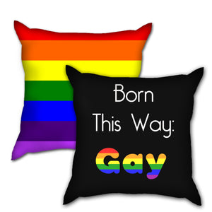 [BTS] - Born This Way: "GAY" PRIDE Pillow - Kpop FTW