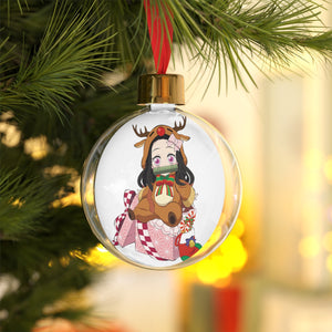 [Demon Slayer] Nezuko Kamado Christmas Ornament | Anime Christmas Tree Decor Baubles