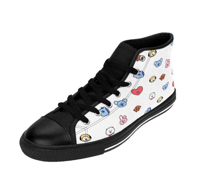 BTS BT21 Hightop Sneakers Back To School Shoes Kpop FTW