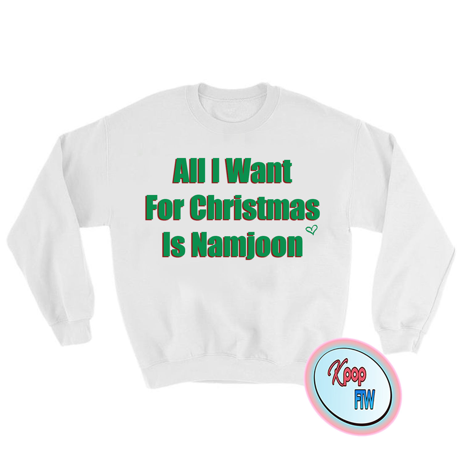 BTS All I want for Christmas is Namjoon Sweater Kpop FTW