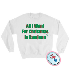 [BTS] "All I want for Christmas is Namjoon" Sweater - Kpop FTW