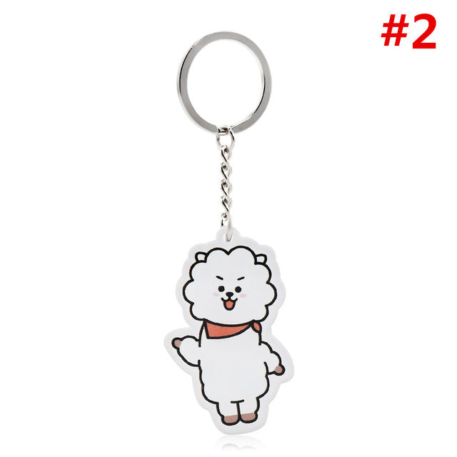 Cute BT21 Character Key Chain - Kpop Merchandise