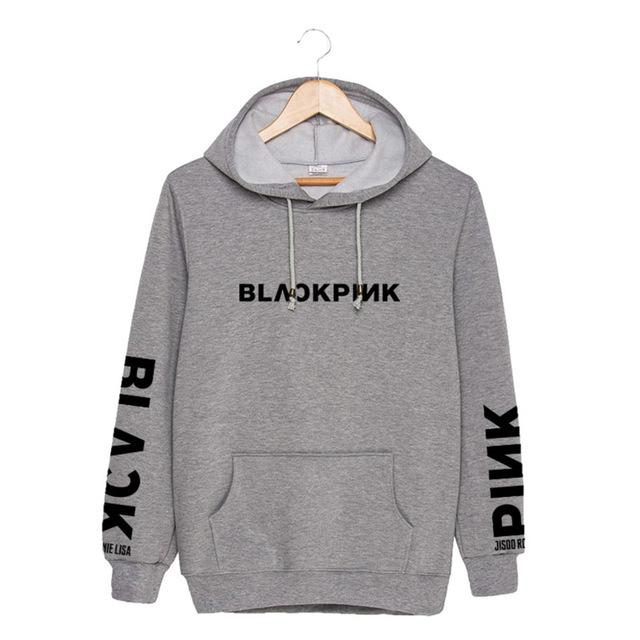 KPOP Black Pink Lisa JISOO Jennie Rose Hooded Pullover Sweatershirts Hoodie  Tops